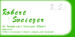 robert sveiczer business card