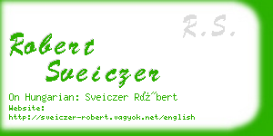 robert sveiczer business card